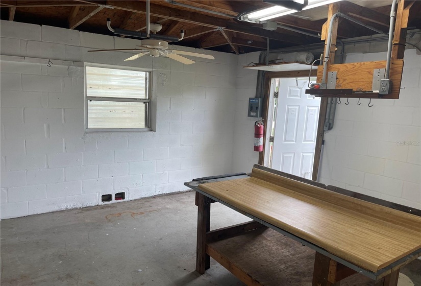 Inside of detached garage/workshop