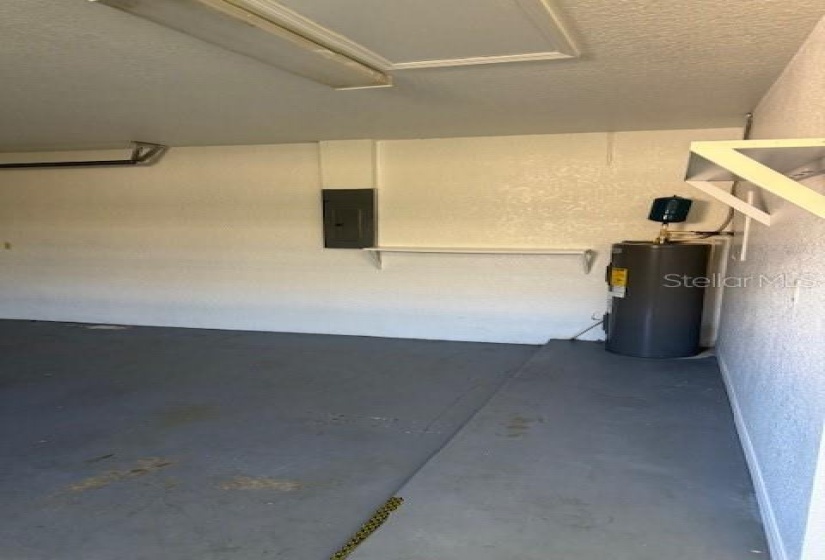 GARAGE WITH WATER HEATER