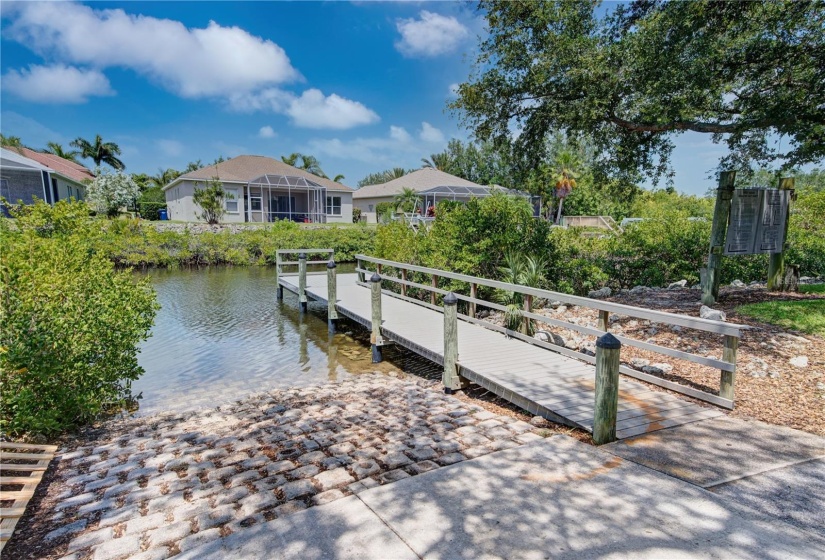 Community boat ramp