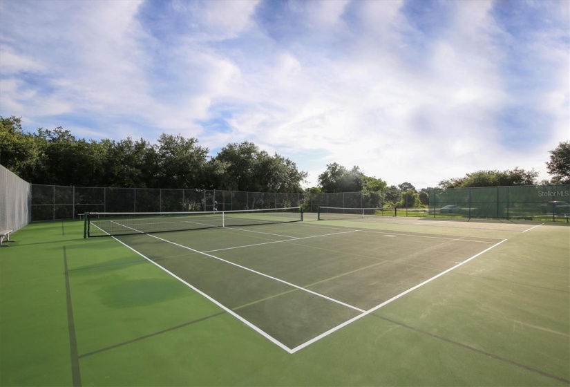 Tennis/pickleball court @ near by county park