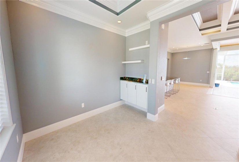 Formal dining area off foyer & great room