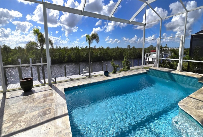 Screened pool enclosure