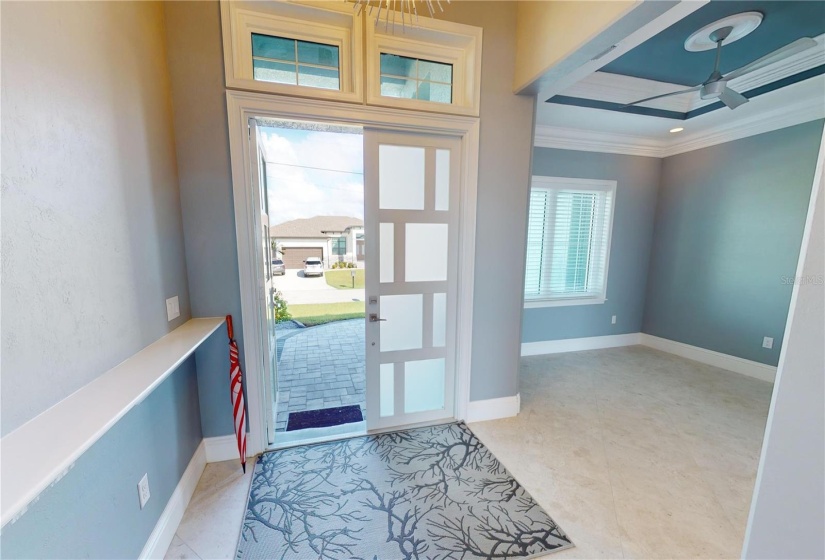 Foyer and formal dining area