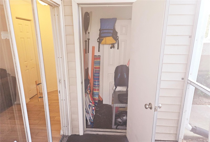 Deep storage closets in both lanais.