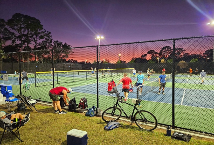 A mile down the trail are 12 new pickleball courts at Pompano Park.