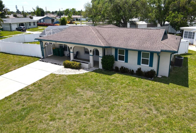 Front aerial of home