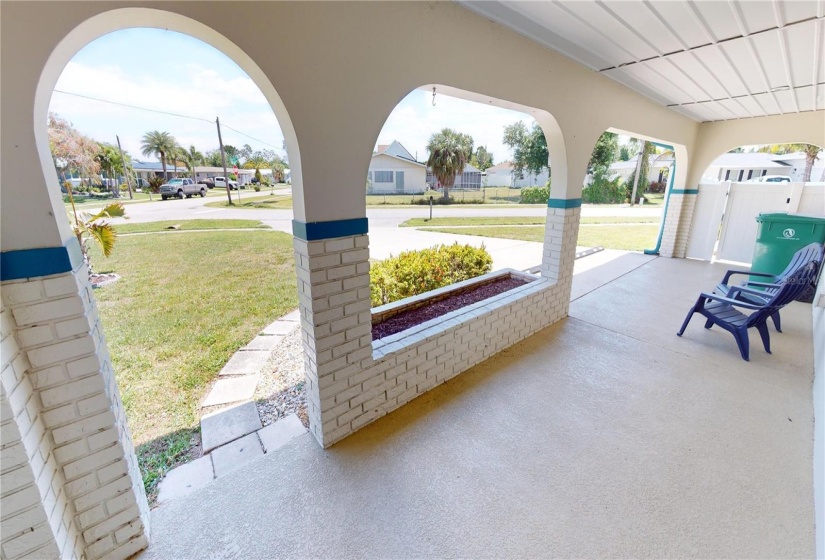 Covered front porch