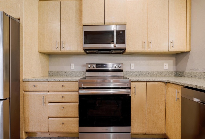 LOTS OF WOOD CABINETS.