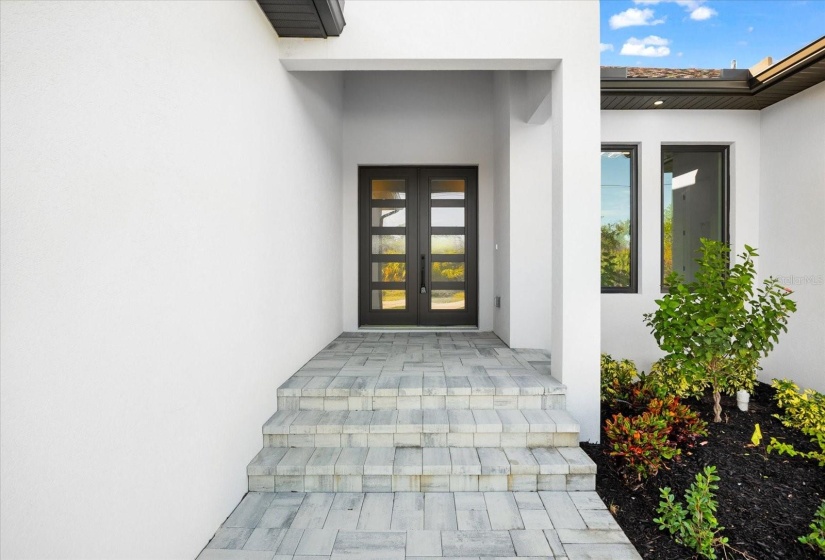 Paved Walk Way to Front Door