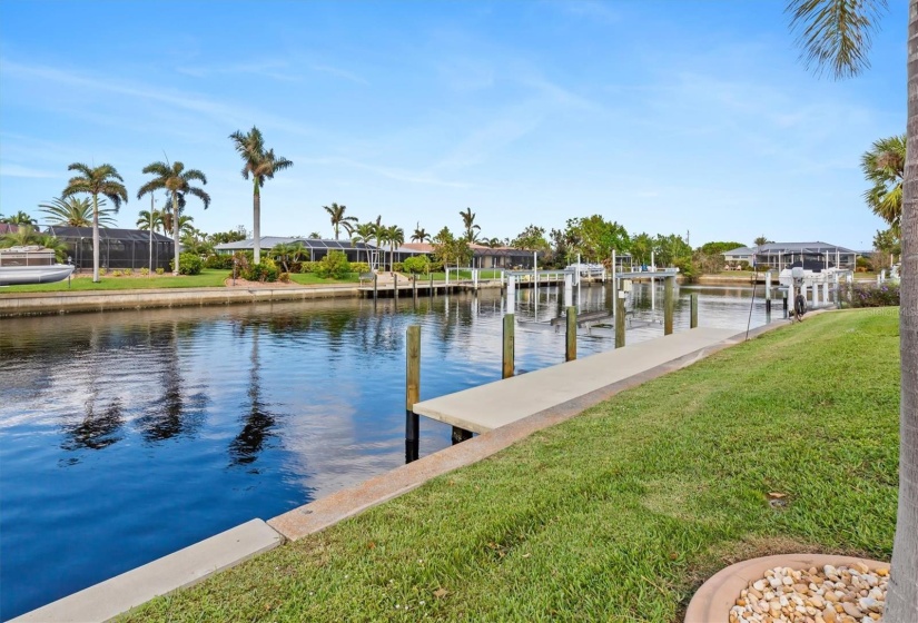 New 40-ft concrete dock. Nearly 90-ft of concrete seawall maintained by the City of Punta Gorda.