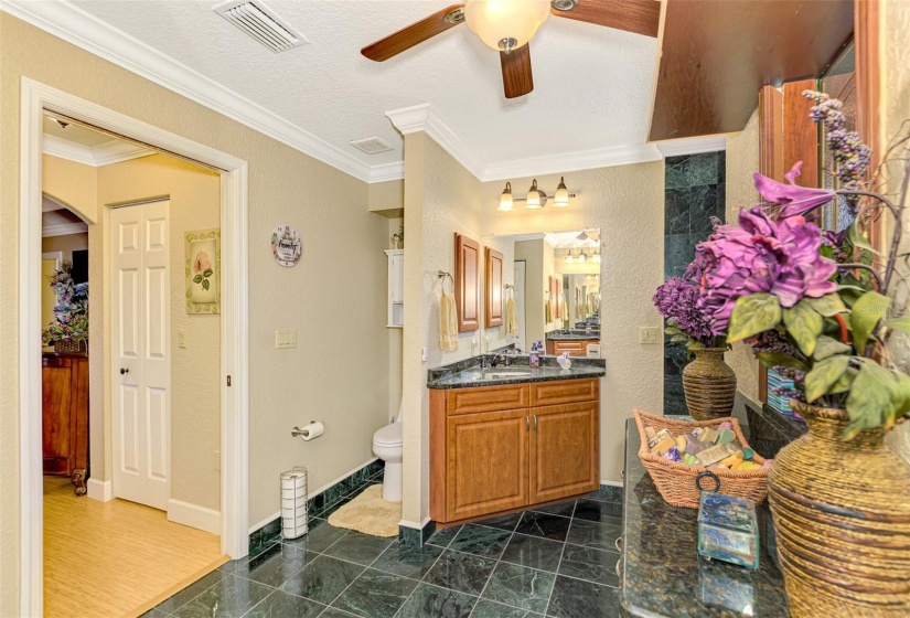 Master bath, Two sinks one on each side of entrance