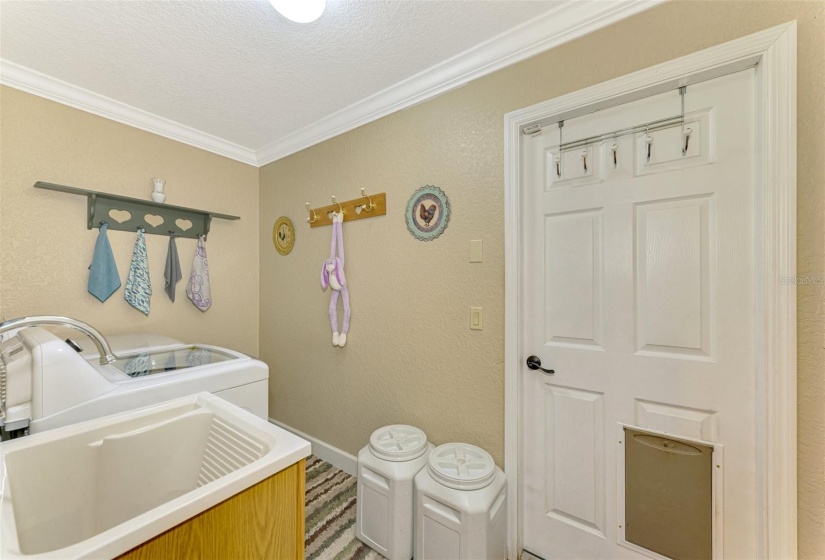 Indoor laundry in the A/C..Perfect! Door to the right leads to garage