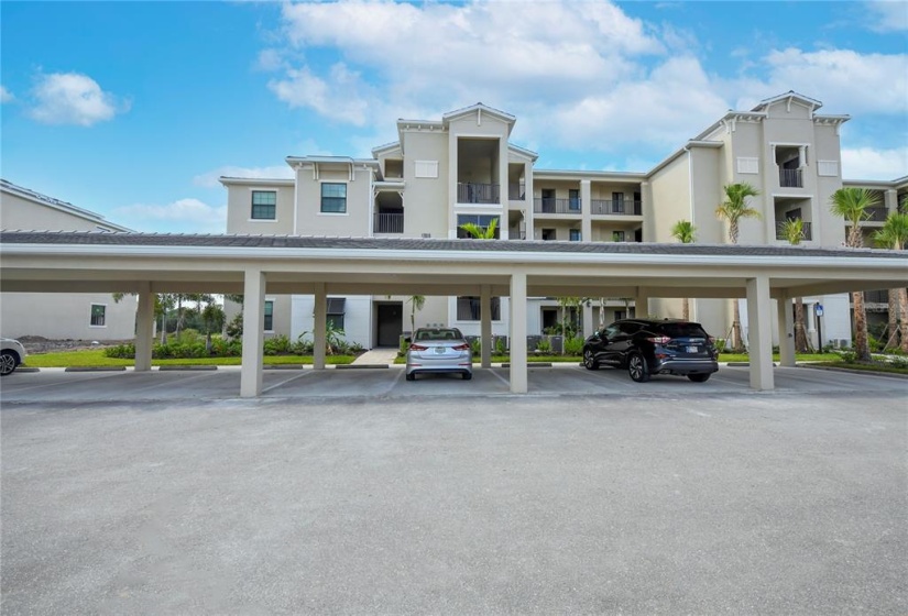 Covered carport space