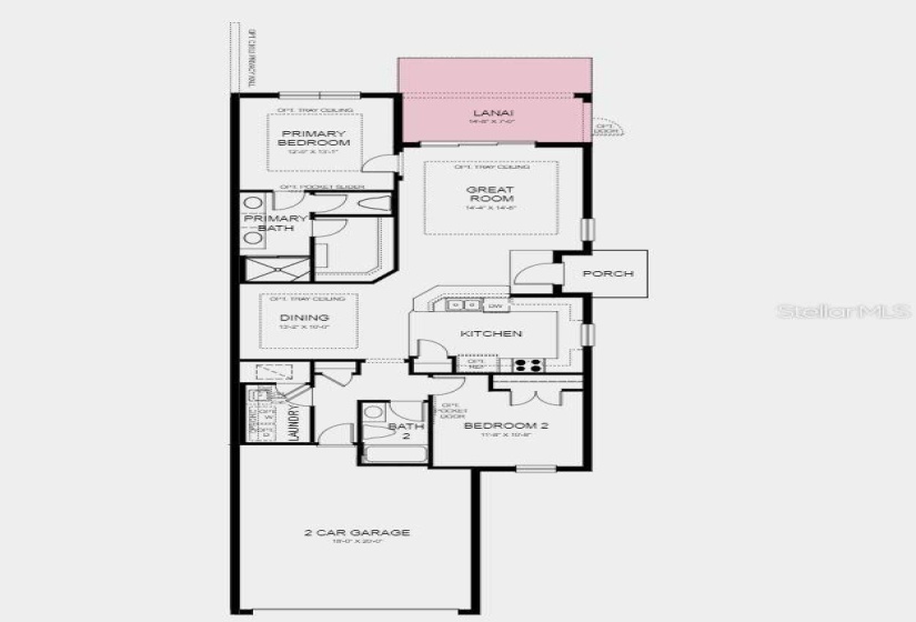 Structural options added:  Covered extended lanai.