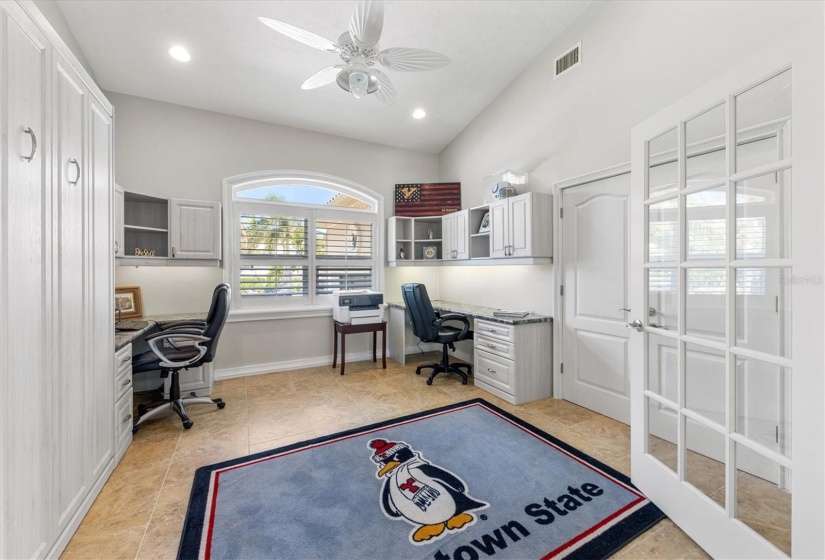 Office/Den/Bedroom with Murphy bed and Closet