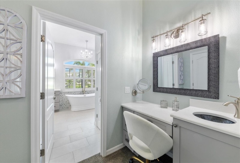 Makeup Vanity/sink in Master suite