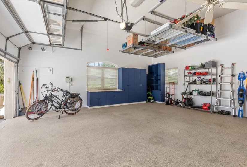 Custom storage in oversized garage