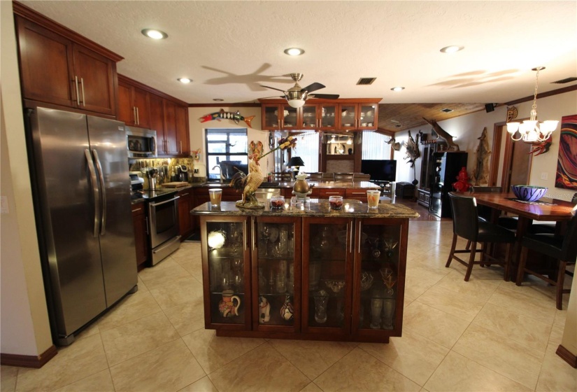 Kitchen with island