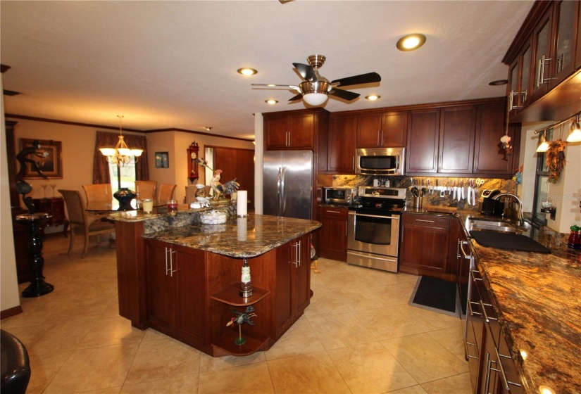 Kitchen with island