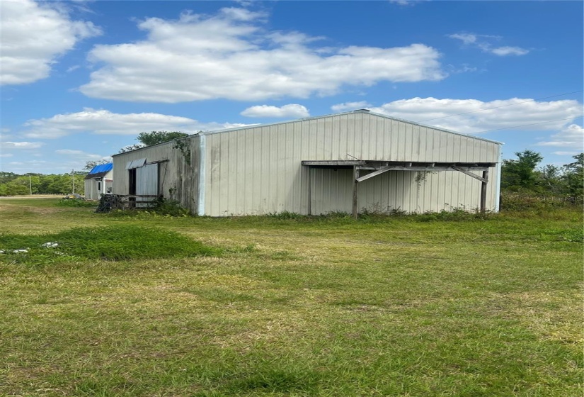 Barn exterior from west side