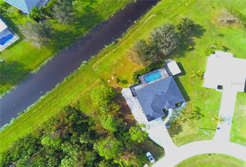 Arial View of Brackish Canal