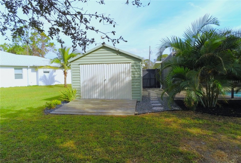 20 Foot Aluminum Shed with Electric