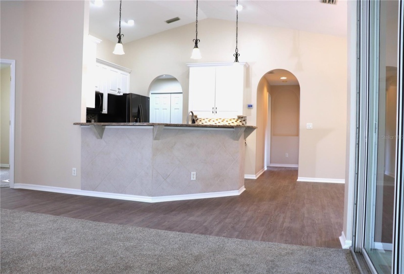 View of Kitchen from Living Room