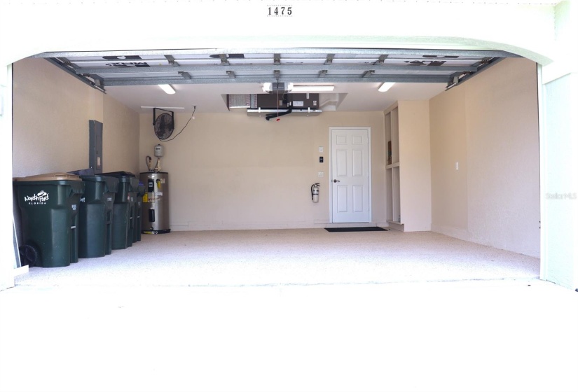 Freshly Painted Garage Floor