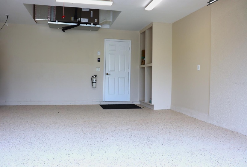 Freshly Painted Garage Floor