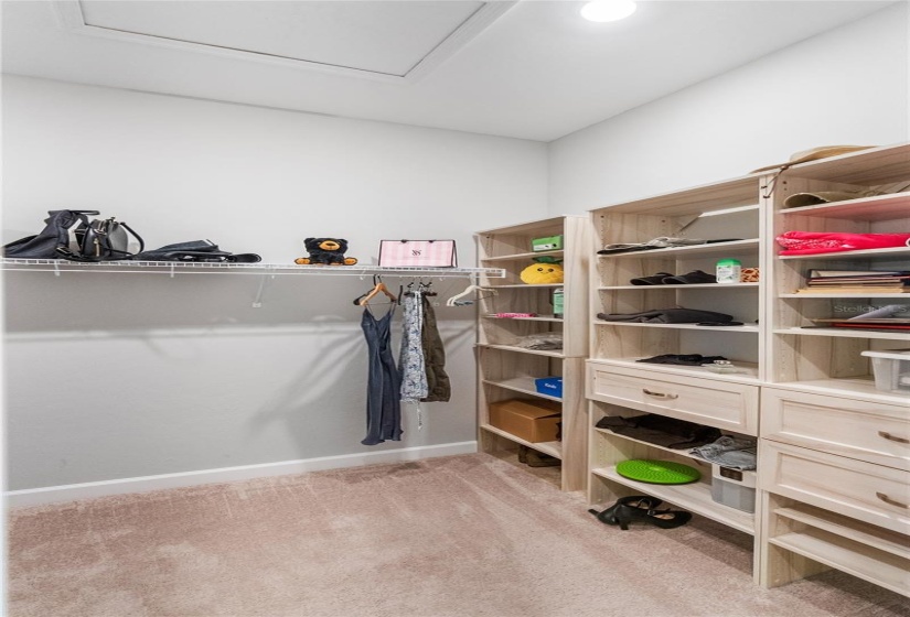 2nd of 2 Walk-in Closets in Primary Bedroom