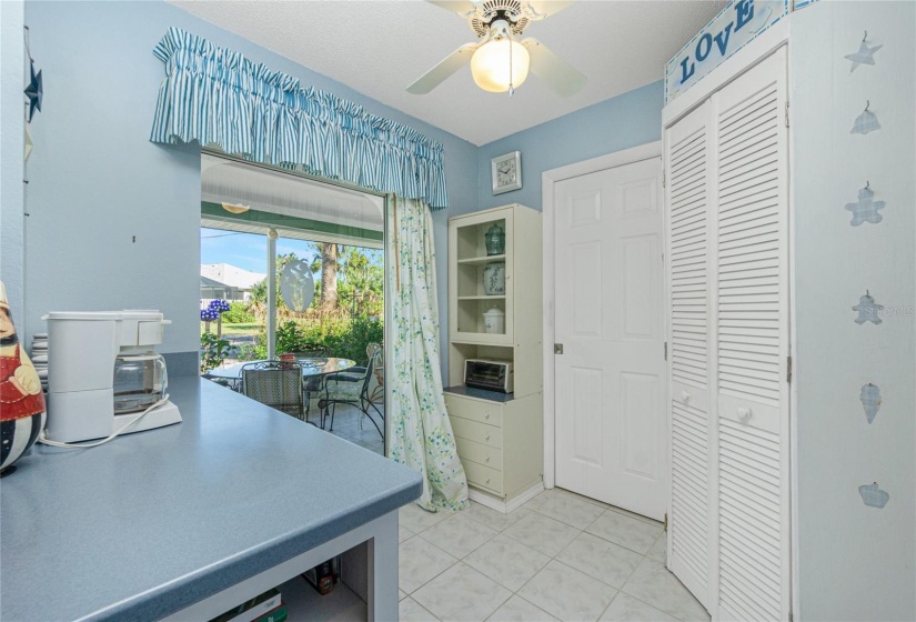 Kitchen and Patio View