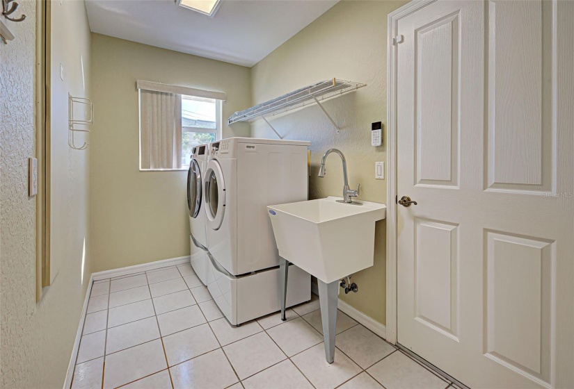 Well equipped laundry room