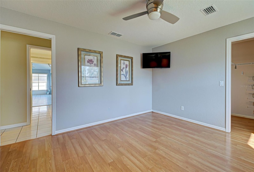 Bedroom 2 with TV & walk in closet