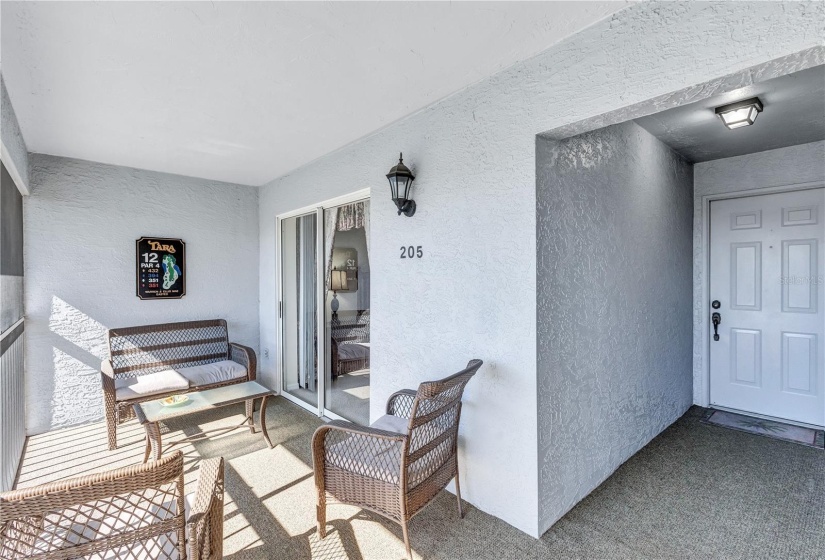 Screened Front Porch Entry