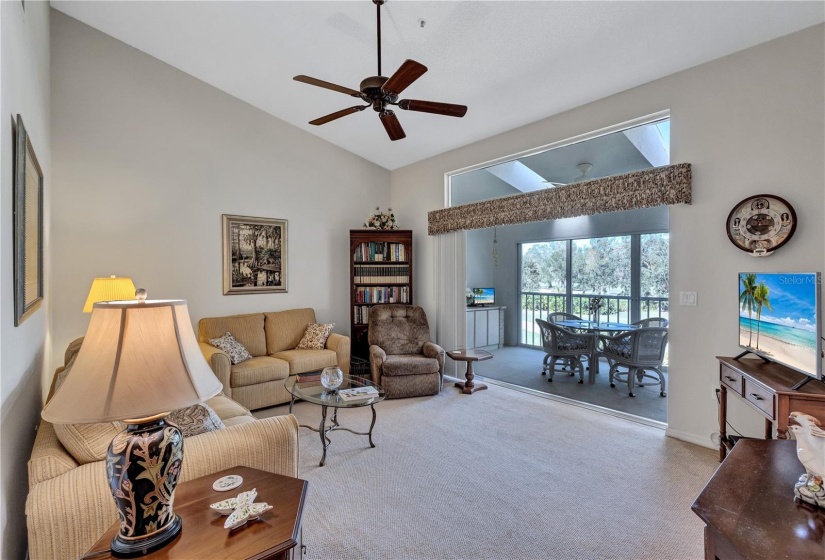 Living Area with Pocket Sliders over looking the Fairway