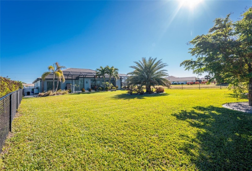 Extra Large Fenced Backyard