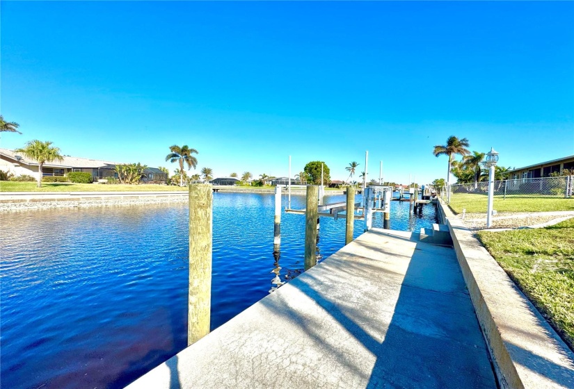 Brand new piling at the dock