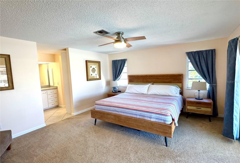 Master suite with walk-in closet