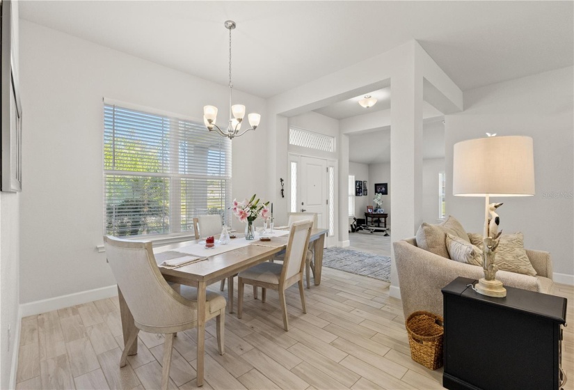 Dining Room situated off the living room