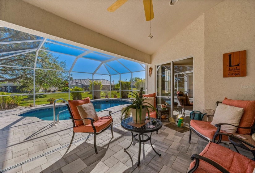 Access the Lanai from Living or Family room