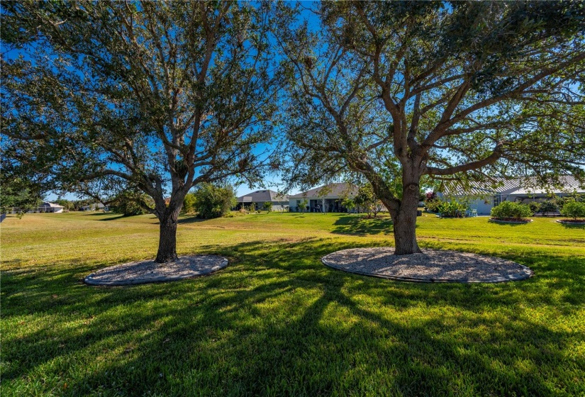 Lovely views of Back yard by the greenbelt