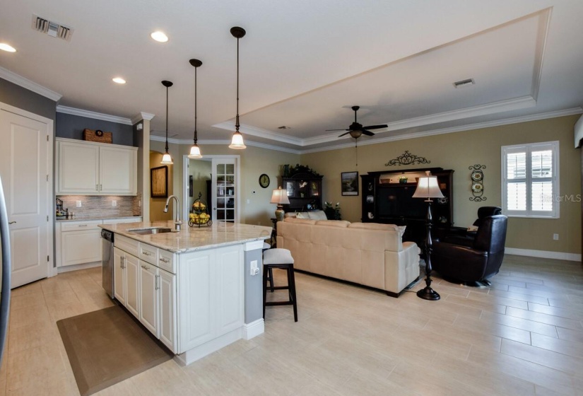 Kitchen, great room