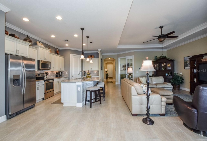 Kitchen, great room