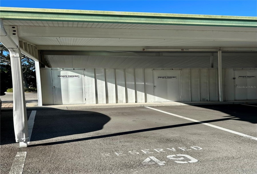 Covered parking and Outdoor Storage