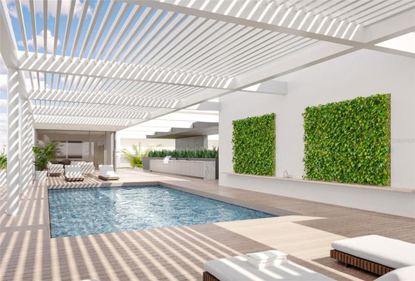 Private Rooftop Pool Terrace and Social Lounge