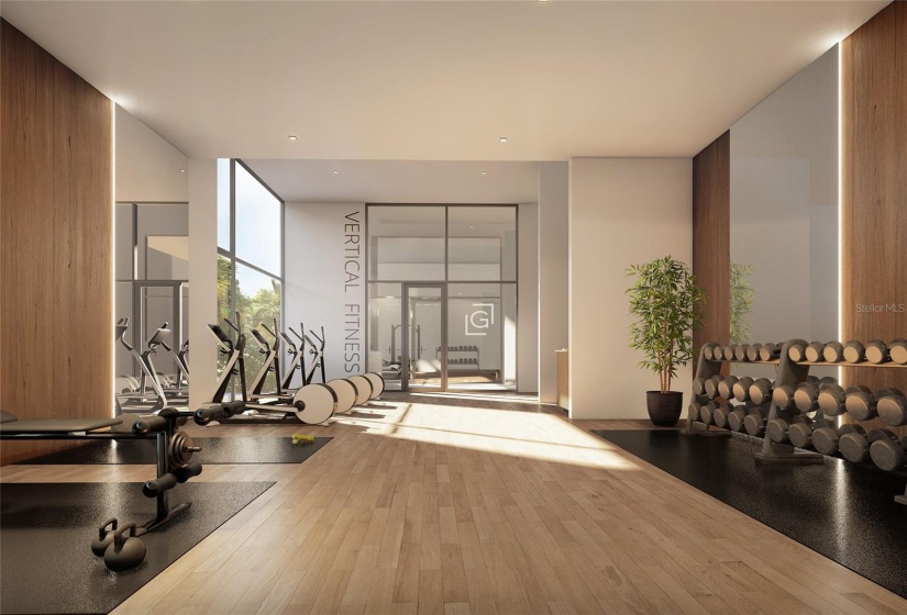 Two-Room State-Of-The-Art Fitness Center and Yoga Studio