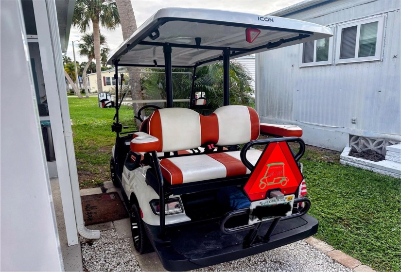 Included Street Legal Golf Cart