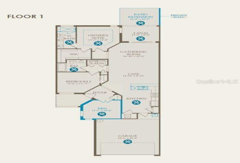 Floorplan with structural options