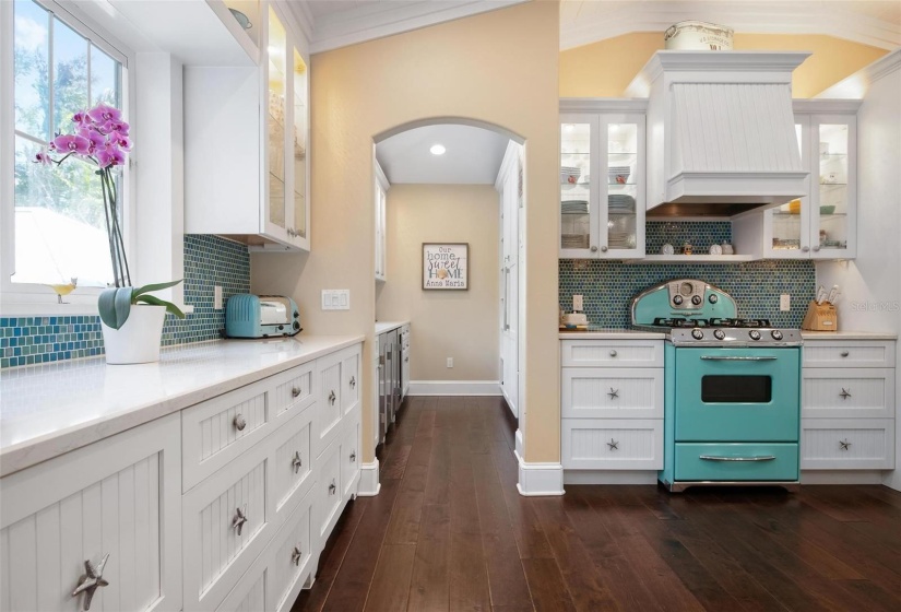 Kitchen with butler's pantry