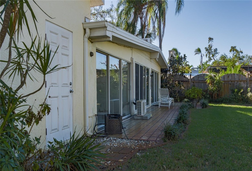 Garage Door and Back Yard Patio